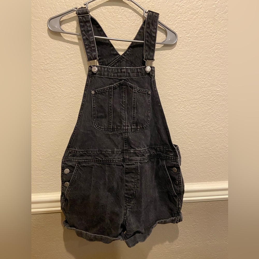 Black, Old Navy, short overalls